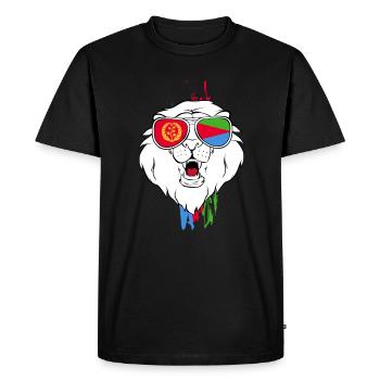 Érythrée - T-shirt Premium bio Homme - noir - Devant - Nico (187cm)