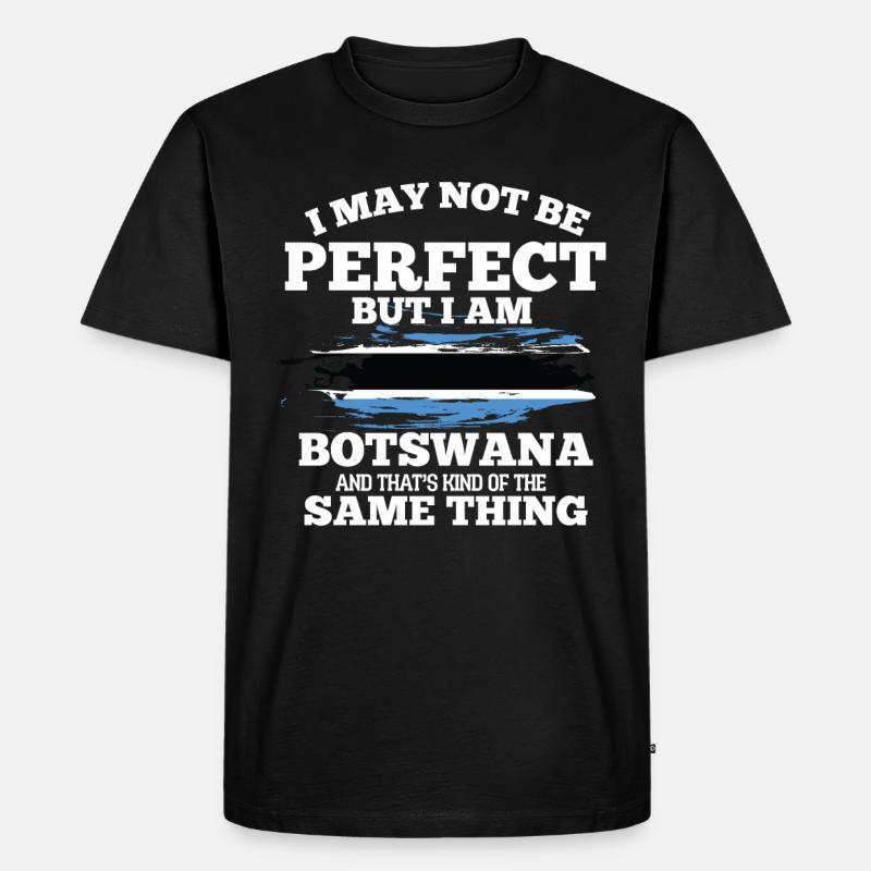 Botswana - Männer Premium Bio T-Shirt - Schwarz