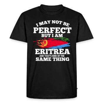 Érythrée - T-shirt Premium bio Homme - noir - Devant - Nico (187cm)