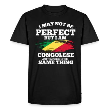 Congo - T-shirt Premium bio Homme - noir - Devant - Nico (187cm)
