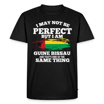 Guinée-Bissau - T-shirt Premium bio Homme - noir - Devant - Nico (187cm)