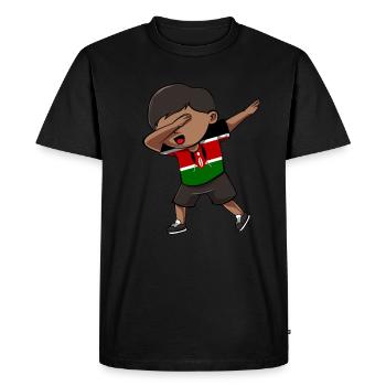 Kenya - T-shirt Premium bio Homme - noir - Devant - Nico (187cm)