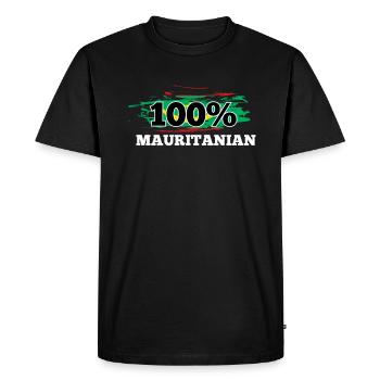 Mauritanie - T-shirt Premium bio Homme - noir - Devant - Nico (187cm)