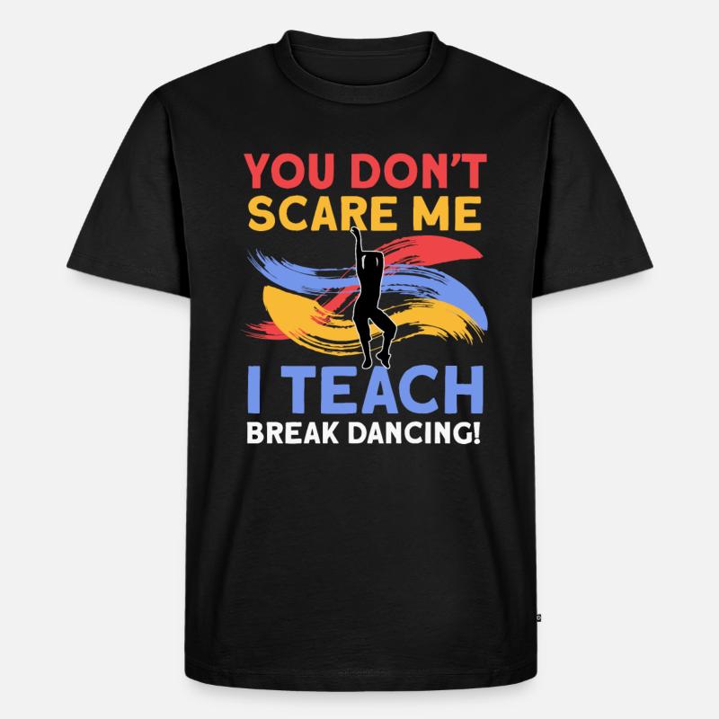 Breakdancing - Männer Premium Bio T-Shirt - Schwarz