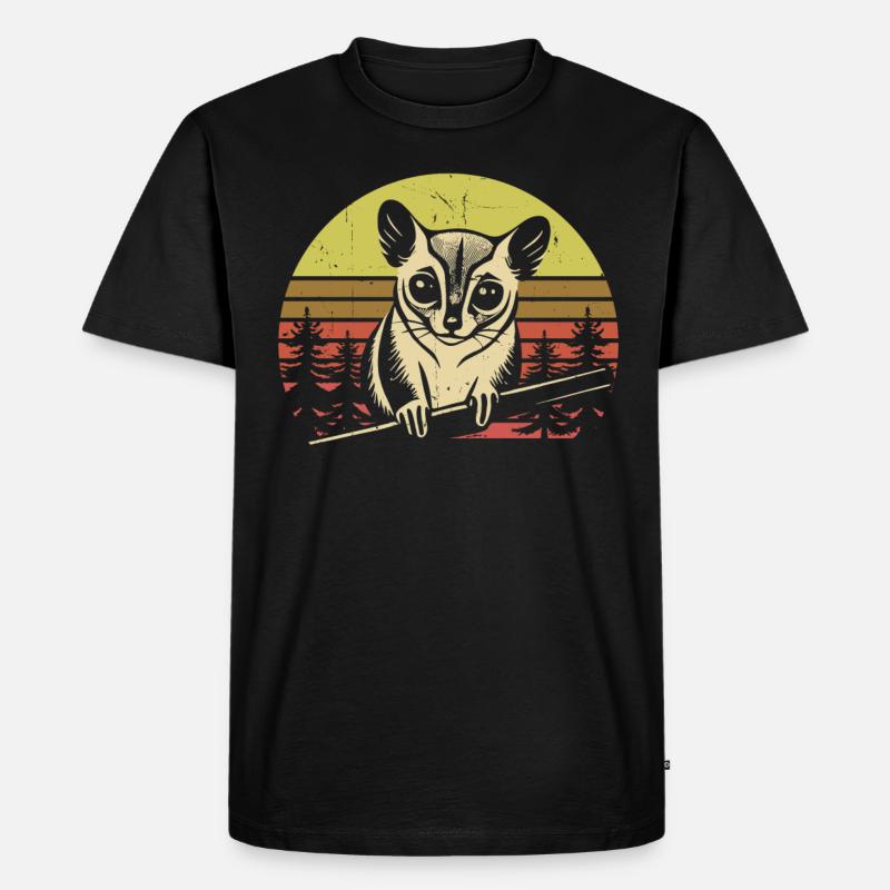 Sugar Glider Flughörnchen - Männer Premium Bio T-Shirt - Schwarz