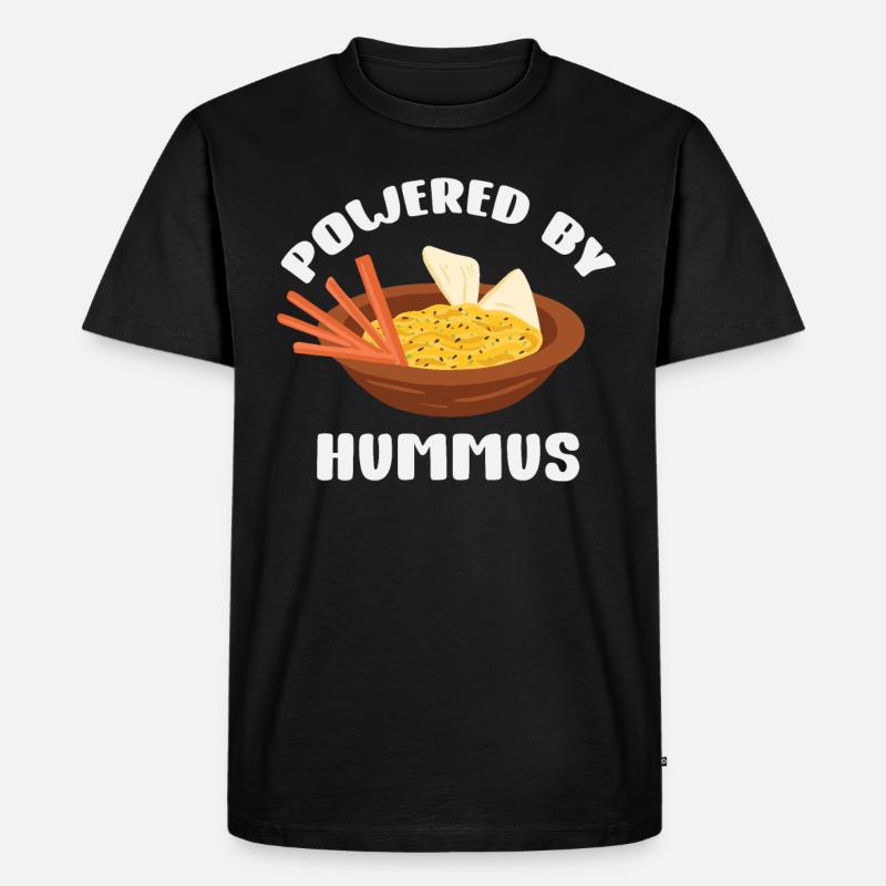 Hummus - Männer Premium Bio T-Shirt - Schwarz