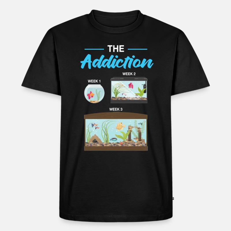 Aquarium - Männer Premium Bio T-Shirt - Schwarz
