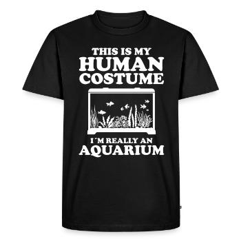 Aquarium - T-shirt Premium bio Homme - noir - Devant - Nico (187cm)