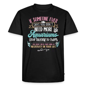 Aquarium - T-shirt Premium bio Homme - noir - Devant - Nico (187cm)
