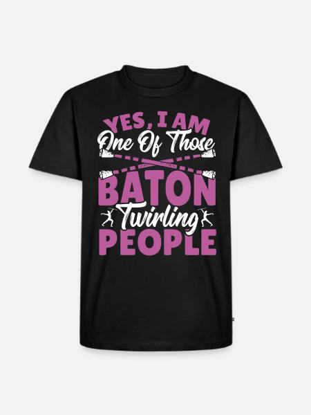 Baton Twirling Baton Twirler Gift - Men's Premium Organic T-Shirt - black