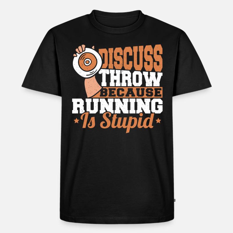 Diskuswerfen Diskuswerfer Geschenk - Männer Premium Bio T-Shirt - Schwarz
