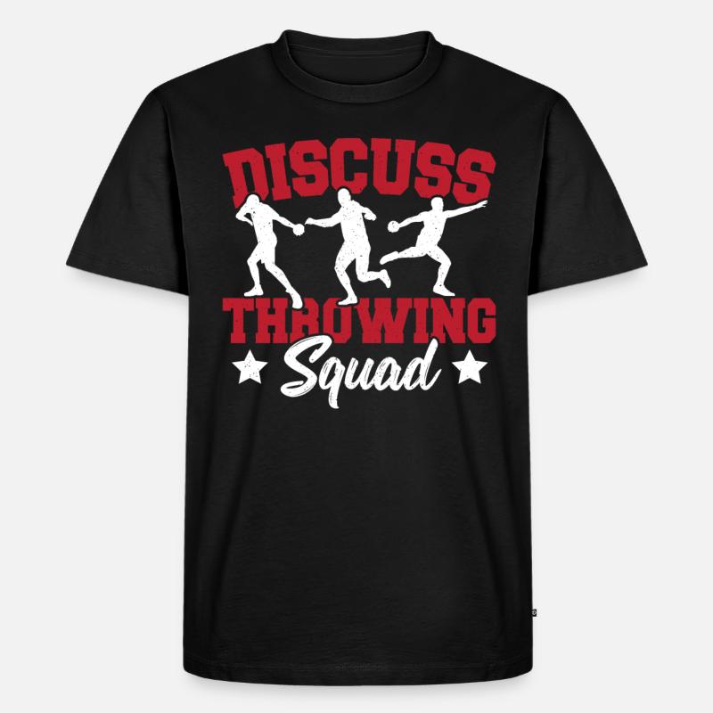 Diskuswerfen Diskuswerfer Geschenk - Männer Premium Bio T-Shirt - Schwarz