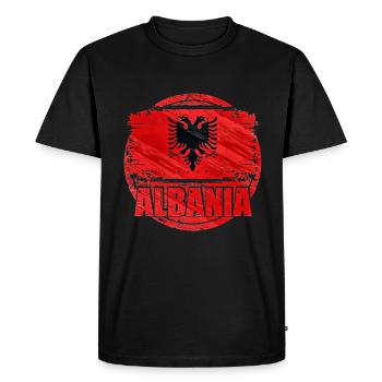 Albanie - T-shirt Premium bio Homme - noir - Devant - Nico (187cm)