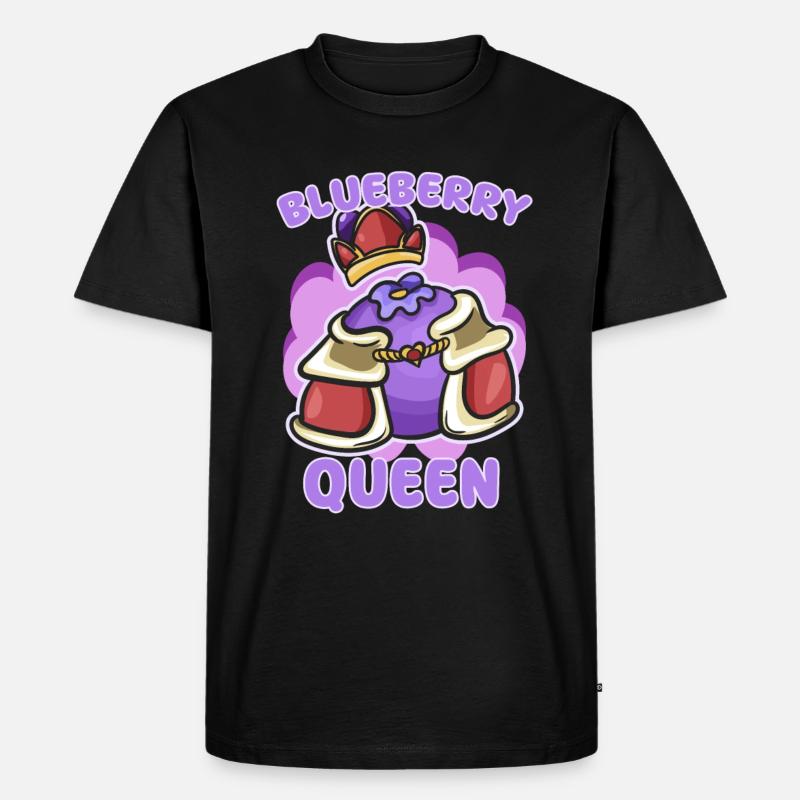 Blaubeere - Männer Premium Bio T-Shirt - Schwarz