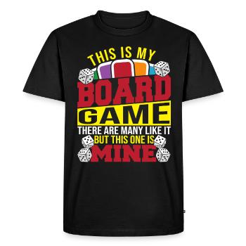 Jeux de société jeu de société cadeau - T-shirt Premium bio Homme - noir - Devant - Nico (187cm)