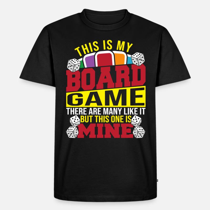 Brettspiele Spielbrett Geschenk - Männer Premium Bio T-Shirt - Schwarz