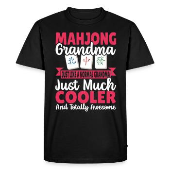 Cadeau pour les fans de Mahjong - T-shirt Premium bio Homme - noir - Devant - Nico (187cm)