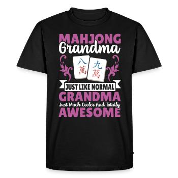 Cadeau pour les fans de Mahjong - T-shirt Premium bio Homme - noir - Devant - Nico (187cm)
