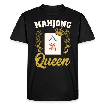 Cadeau pour les fans de Mahjong - T-shirt Premium bio Homme - noir - Devant - Nico (187cm)