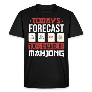 Cadeau pour les fans de Mahjong - T-shirt Premium bio Homme - noir - Devant - Nico (187cm)