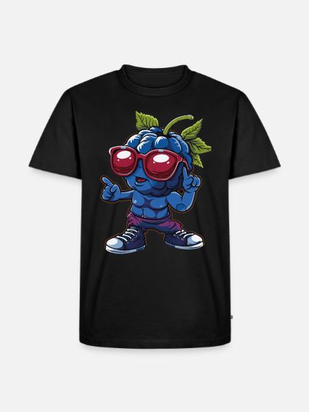 Blueberries - Men's Premium Organic T-Shirt - black