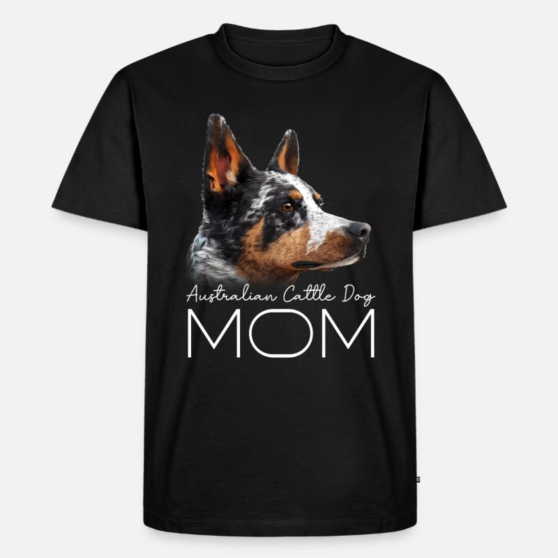Australian Cattle Dog Mama - Männer Premium Bio T-Shirt - Schwarz