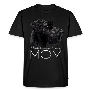 Black Russian Terrier Mom - Men's Premium Organic T-Shirt - black - Front - Nico (187cm)