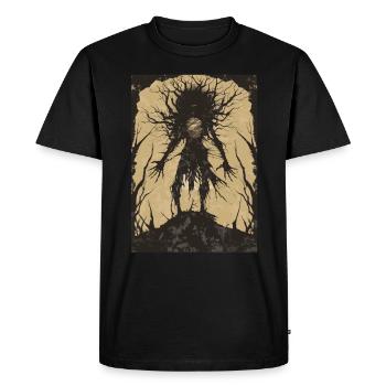 Tarot du Royaume de l’Ombre - T-shirt Premium bio Homme - noir - Devant - Nico (187cm)