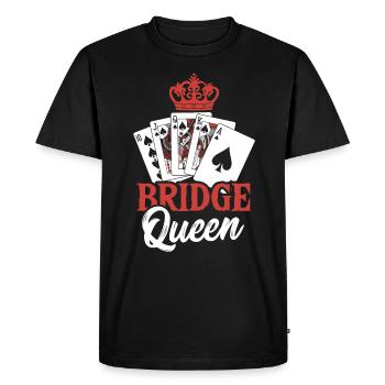 Cadeau de jeu de cartes de bridge - T-shirt Premium bio Homme - noir - Devant - Nico (187cm)