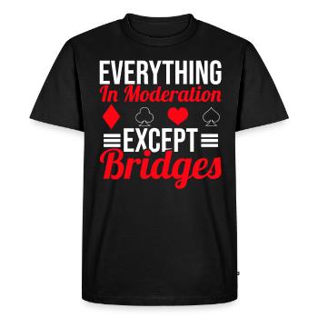 Cadeau de jeu de cartes de bridge - T-shirt Premium bio Homme - noir - Devant - Nico (187cm)