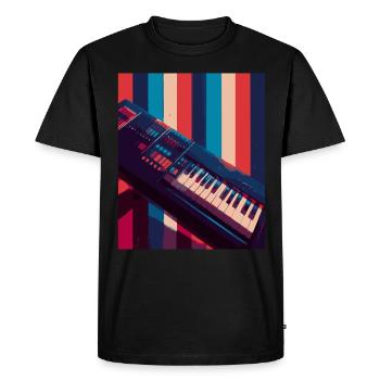 Clavier Keytar Cadeau - T-shirt Premium bio Homme - noir - Devant - Nico (187cm)