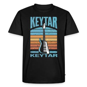 Clavier Keytar Cadeau - T-shirt Premium bio Homme - noir - Devant - Nico (187cm)