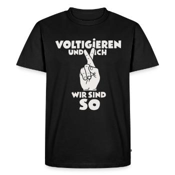 Cadeau de perchiste - T-shirt Premium bio Homme - noir - Devant - Nico (187cm)