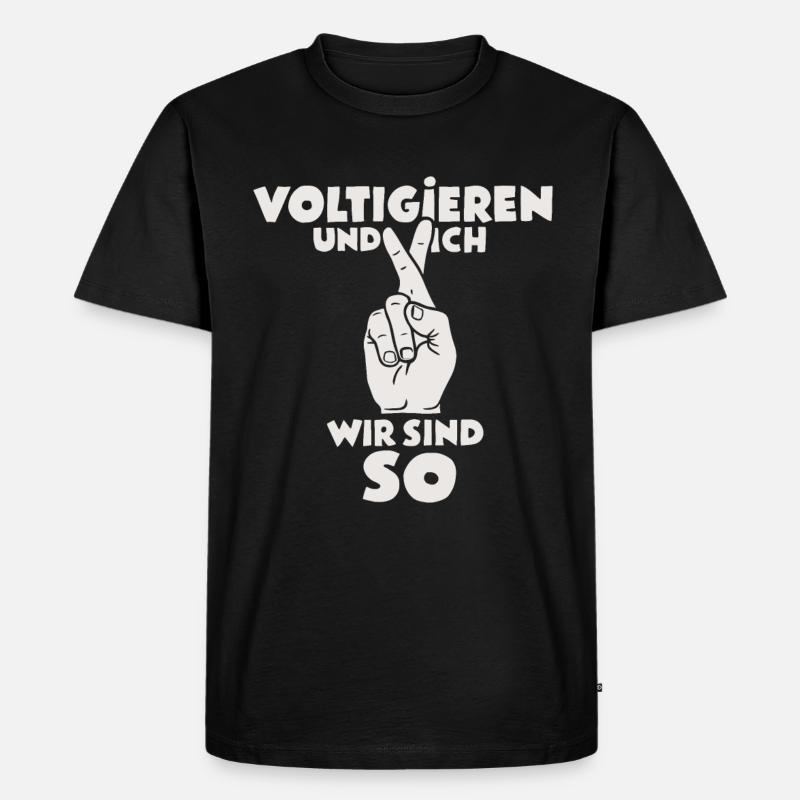 Stabhochspringer-Geschenk - Männer Premium Bio T-Shirt - Schwarz