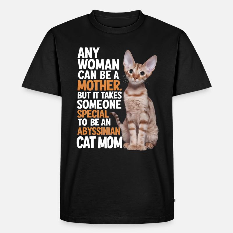 Katze Abessinier Geschenk - Männer Premium Bio T-Shirt - Schwarz