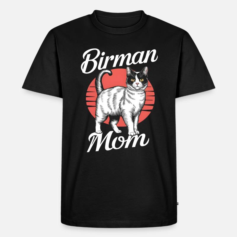 Katze Birma Geschenk - Männer Premium Bio T-Shirt - Schwarz