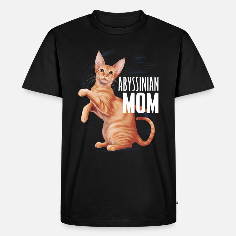 Katze Abessinier Geschenk - Männer Premium Bio T-Shirt - Schwarz