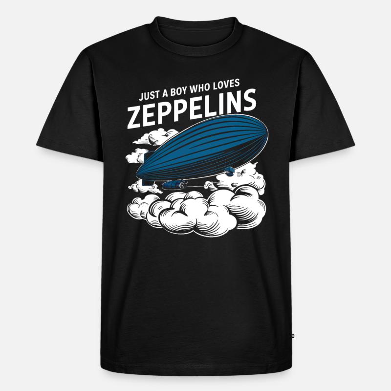 Luftschiff Zeppelin Geschenk - Männer Premium Bio T-Shirt - Schwarz