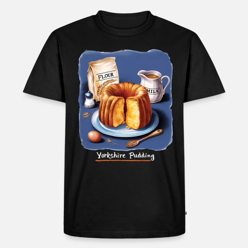 Yorkshire Pudding Geschenk - Männer Premium Bio T-Shirt - Schwarz