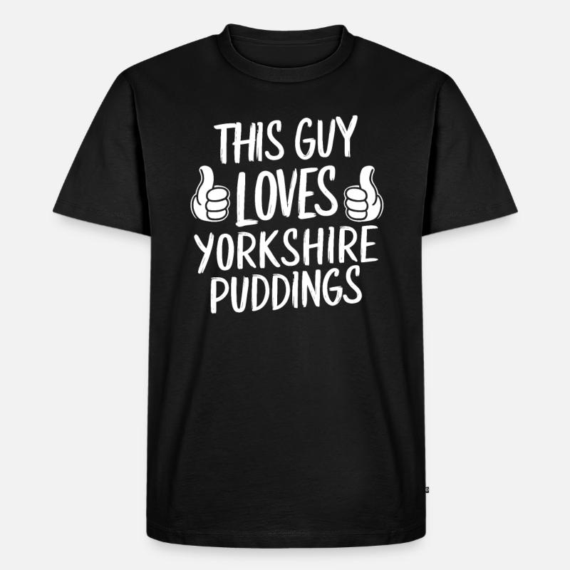 Yorkshire Pudding Geschenk - Männer Premium Bio T-Shirt - Schwarz