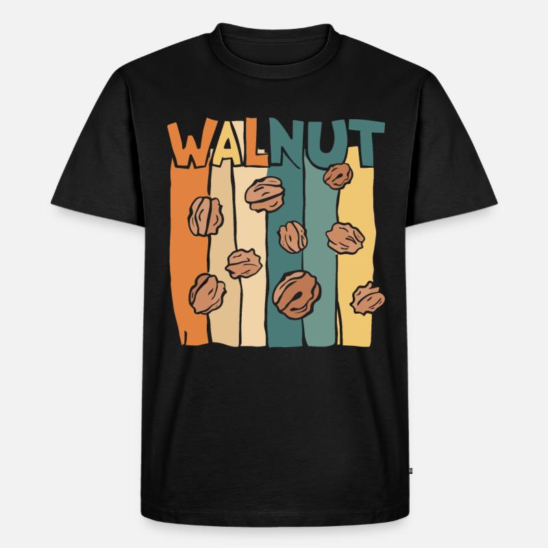 Nussbaum - Männer Premium Bio T-Shirt - Schwarz