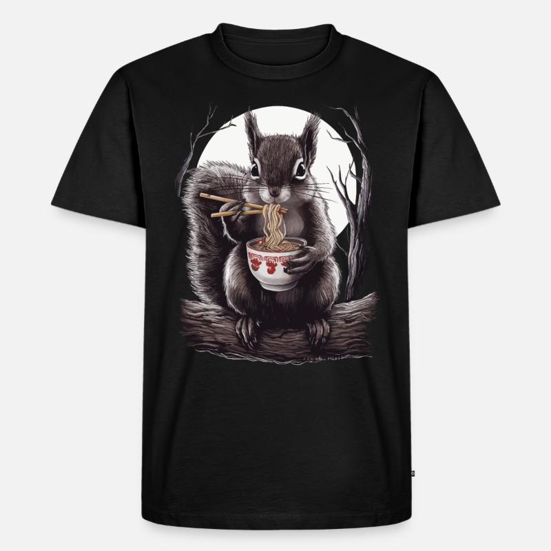 Eichhörnchen - Männer Premium Bio T-Shirt - Schwarz