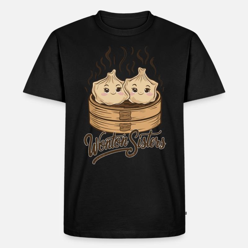 Wan-Tan - Männer Premium Bio T-Shirt - Schwarz