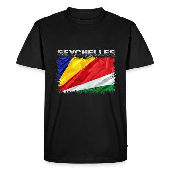 Seychelles - T-shirt Premium bio Homme - noir - Devant - Nico (187cm)