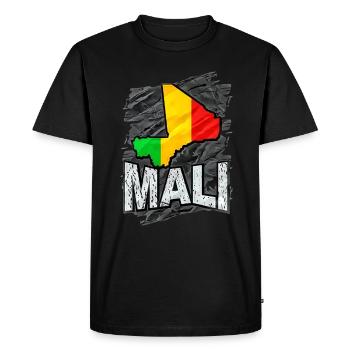 Mali - T-shirt Premium bio Homme - noir - Devant - Nico (187cm)