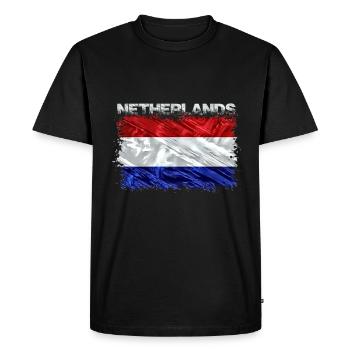 Netherlands - Men's Premium Organic T-Shirt - black - Front - Nico (187cm)