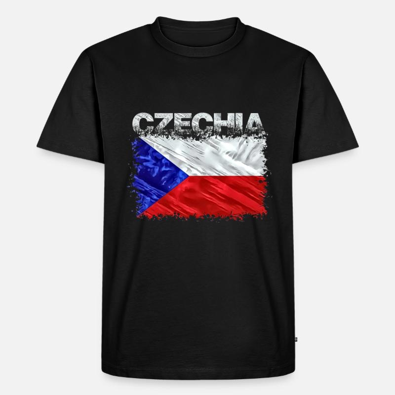 Tschechien - Männer Premium Bio T-Shirt - Schwarz