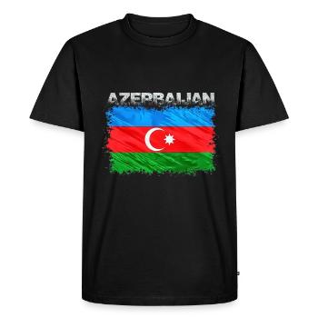 Azerbaïdjan - T-shirt Premium bio Homme - noir - Devant - Nico (187cm)