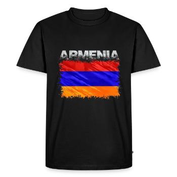 Arménie - T-shirt Premium bio Homme - noir - Devant - Nico (187cm)
