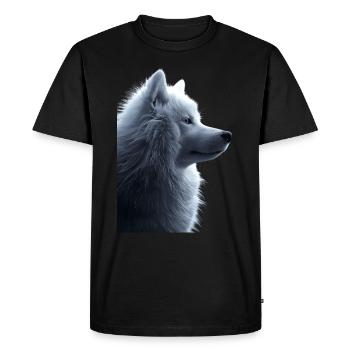 Samoyed - Men's Premium Organic T-Shirt - black - Front - Nico (187cm)